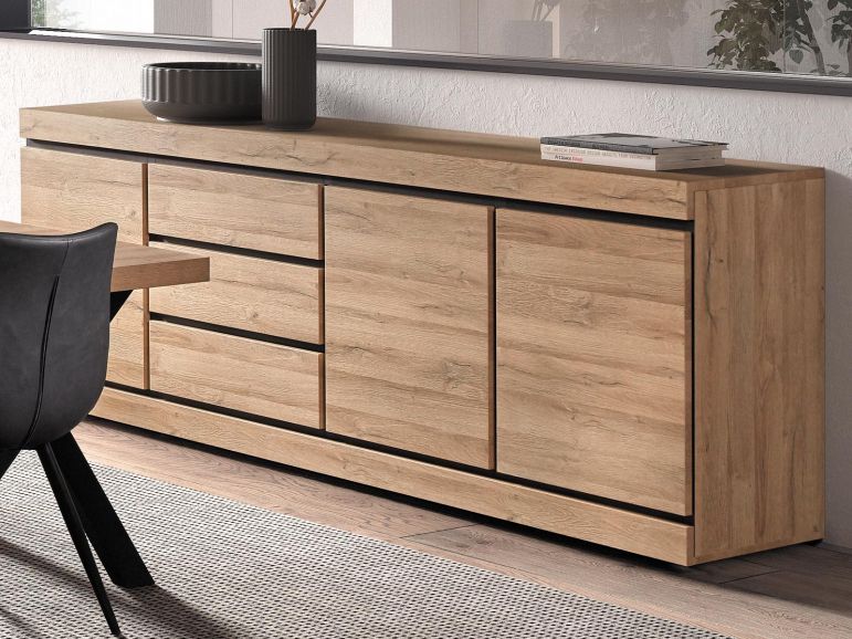 Bahut de fabrication belge chaleureux et tendance