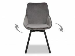 Chaise design pivotante ISKO gris