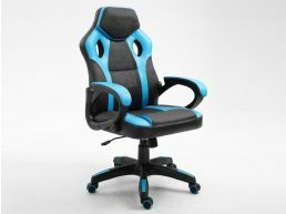 Chaise gaming SPOKE bleu clair/noir