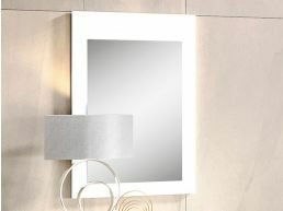 Miroir DECORAZA 65 cm blanc