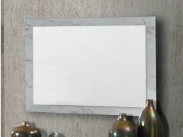 Miroir rectangulaire MARIO 80 cm marmo bianco