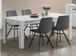 Table repas ELVITA 170 cm chêne blanchi