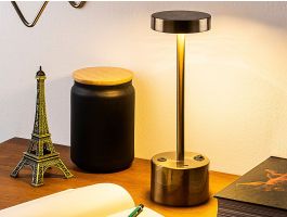 Lampe de table KESSEL sans fil 1 lampe doré