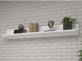 Etagère murale TULIO 160 cm blanc/blanc laqué