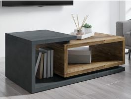 Table basse rectangulaire BOTSWANA 120 cm matera/chêne appenzeller