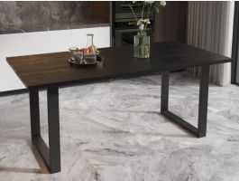 Table repas NICO 180 cm mangolia noir