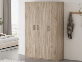 Armoire MILMA 3 portes 120 cm (lingère) sonoma