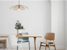 Luminaire suspendu GREGO 1 lampe doré