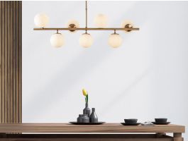 Plafonnier KAVARATTI 7 lampes vintage