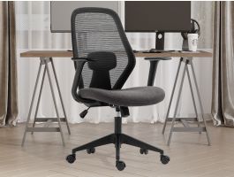 Fauteuil de bureau CLAUSS noir/gris