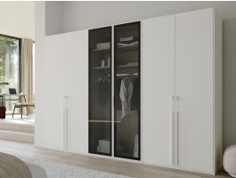 Armoire SINAMA 6 portes blanc neige
