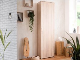 Armoire de rangement ANDORRE 1 porte chêne sonoma
