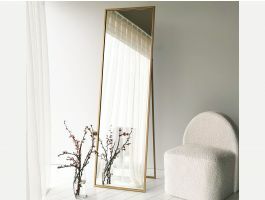 Miroir sur pied MERRY 170x50 cm bronze doré