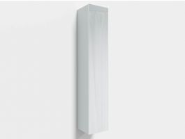 Colonne KAYLA 1 porte 160 cm blanc/blanc brillant