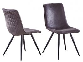 Lot de 4 chaises CODY gris