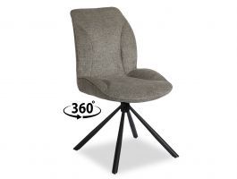 Chaise IMANI tissu gris