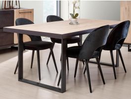 Table repas VIAZZA 230 cm dark stone/castella