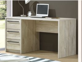Bureau IVAN 3 tiroirs chêne plage