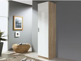 Armoire CELTI 1 porte sonoma/blanc