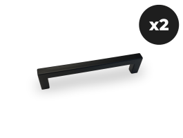 Lot de 2 poignées WASHING noir