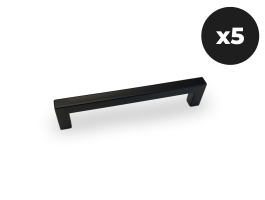 Lot de 5 poignées WASHING noir