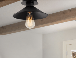 Plafonnier BERINNA 1 lampe noir