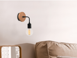 Applique murale MARTINI 1 lampe brun