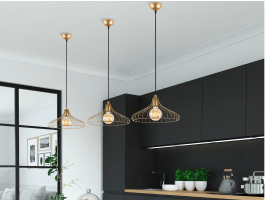 Plafonnier DENNOU bronze doré