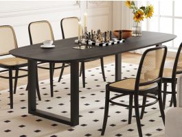 Table repas TALLY 220 cm mangolia noir