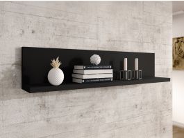 Etagère murale BOTSWANA 150 cm noir mat