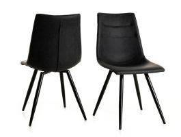 Lot de 2 chaises MARNOIX noir