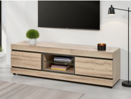 Meuble tv-hifi MARNOIX 2 tiroirs chêne français