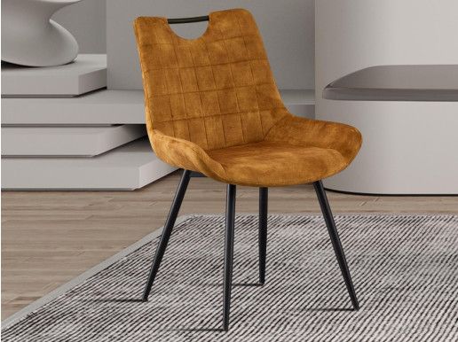 Chaise NINNO velours doré