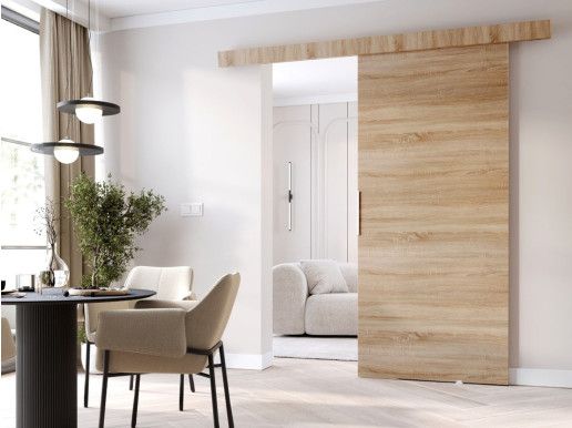 Porte coulissante CLENATO 96 cm sonoma