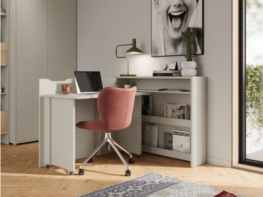 Bureau escamotable CONCEPTION SLIM cachemire gauche