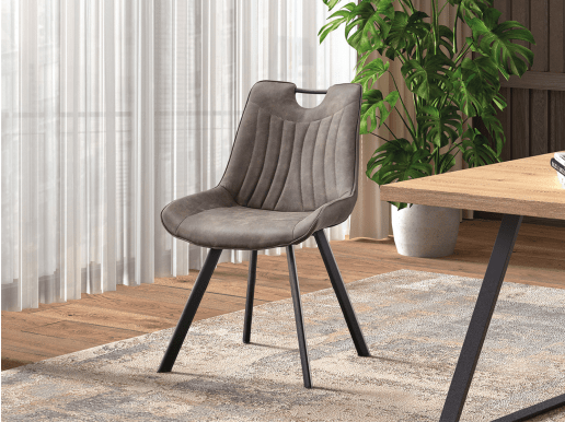 Chaise PAOLA gris foncé