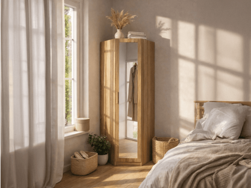 Armoire d’angle RIGA 1 porte sonoma