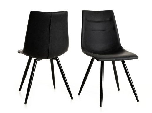 Lot de 2 chaises ONNIX noir