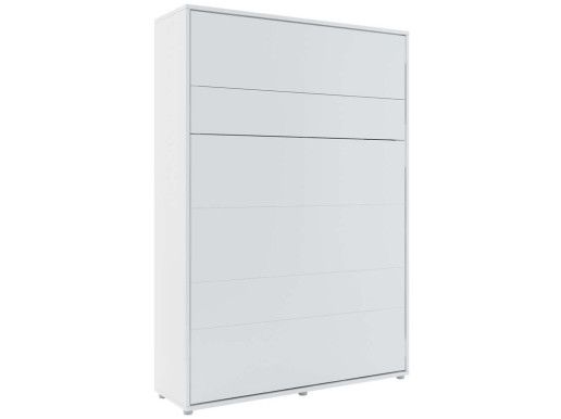 Lit mural escamotable CONCEPTION PRO 140x200 cm blanc mat (vertical)