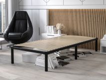 Sommier à pieds VERONA 90x200 cm noir