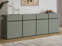 Buffet/bahut CROSSAIR 4 portes 4 tiroirs vert