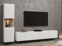 Mur tv-hifi AVATAR 3 portes blanc