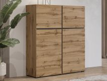 Commode CROSSAIR 4 portes chêne wotan