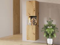 Colonne AVATAR 1 porte chêne artisan