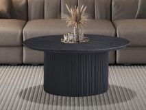 Table basse LARUSSO 80 cm brun foncé