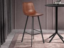 Chaise de bar WINDSOR brun 78 cm