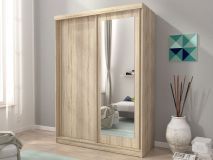 Armoire ALABAMA 2 portes coulissantes 150 cm chêne sonoma
