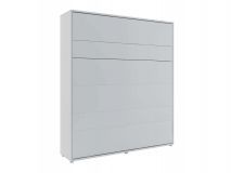 Lit mural escamotable CONCEPTION PRO 180x200 cm gris mat (vertical) avec matelas