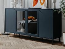 Commode CARACAL 4 portes bleu navy