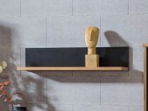 Étagère LAVIDA 90 cm chêne artisan/noir